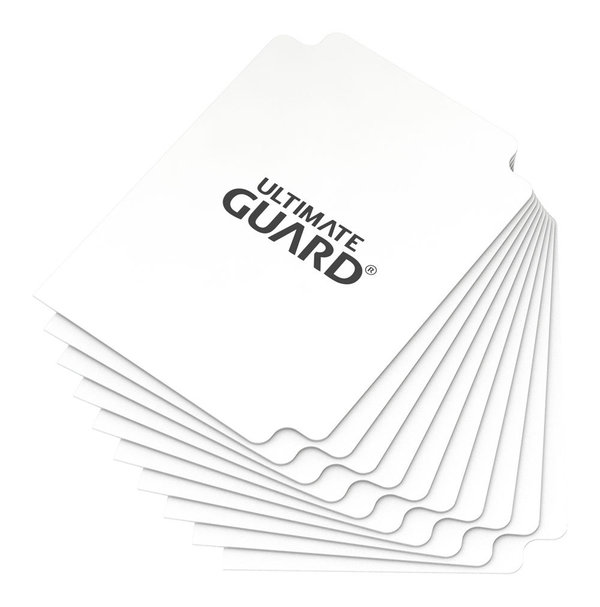 10 Kartentrenner Standardgröße - Weiß