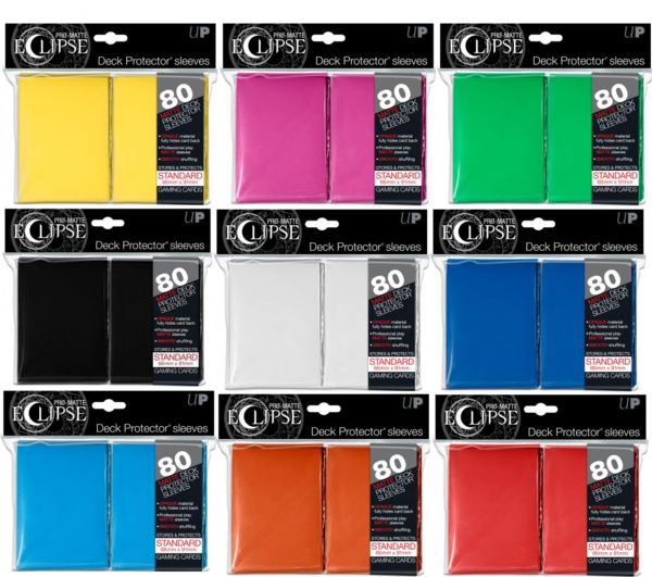 PRO-Matte Eclipse Standard Deck Protector Sleeves verschiedene Farben (80)