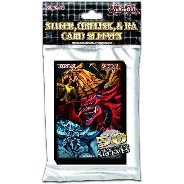 Yu-Gi-Oh! Slifer, Obelisk, & Ra Card Sleeves (50 Sleeves)