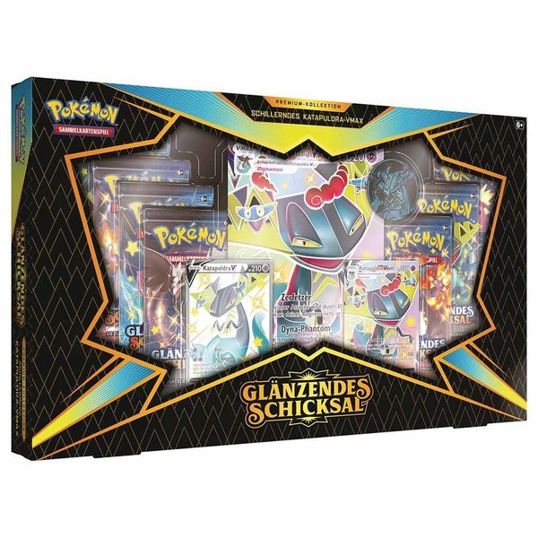 Pokémon Glänzendes Schicksal Premium Kollektion - Schillerndes Katapuldra-VMAX - *Deutsche Version*