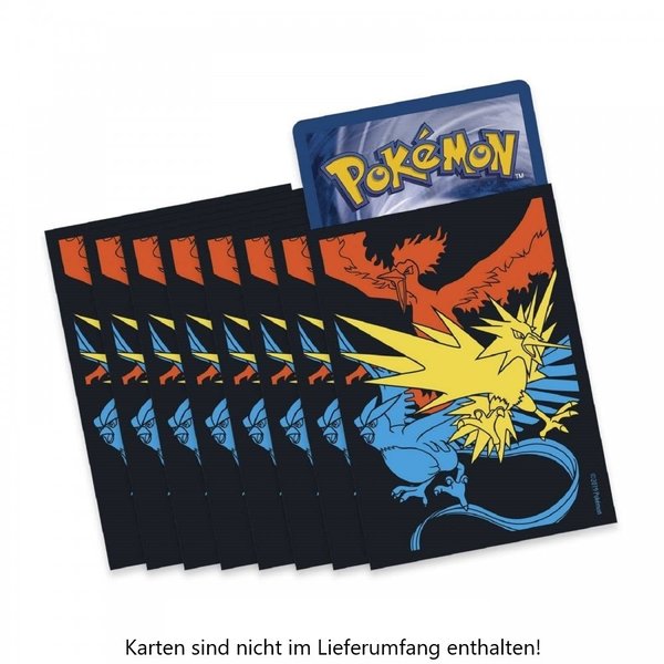 Pokemon Karten Hüllen Ultra-Pro Standard 65 Stück mit Arktos, Lavados und Zapdos
