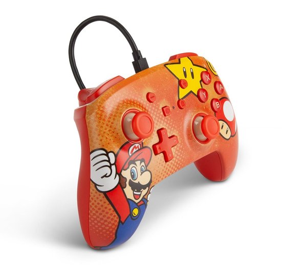 PowerA Enhanced kabelgebundener Controller für Nintendo Switch Mario Vintage