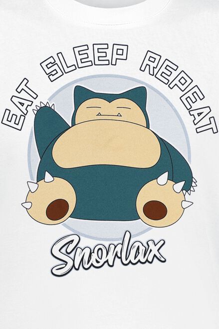 Pokemon Kids - Snorlax Eat sleep Repeat T-Shirt