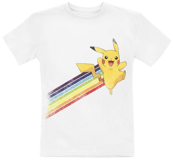 Pokemon Kids - Pikachu - Regenbogen T-Shirt
