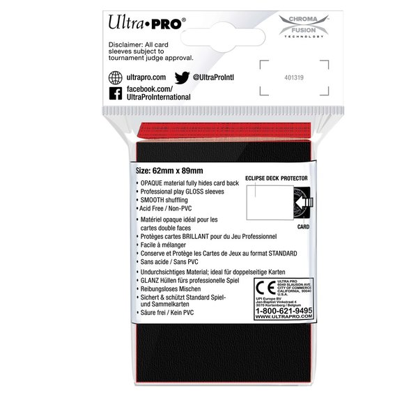 Ultra Pro Eclipse Gloss Small Sleeves: Apple Red (60)