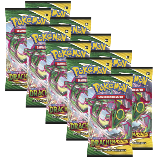Pokemon Schwert & Schild - Drachenwandel - 10x Boosterpack mit je 10 Karten *Deutsche Version*