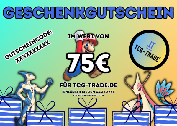 75€ Geschenkgutschein | TCG-Trade.de