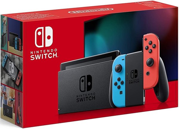Nintendo Switch Konsole mit verbesserter Akkuleistung - Neon-Rot/Neon-Blau