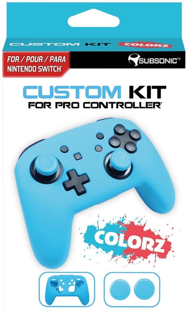 Subsonic Nintendo Switch Custom Kit COLORZ Blau