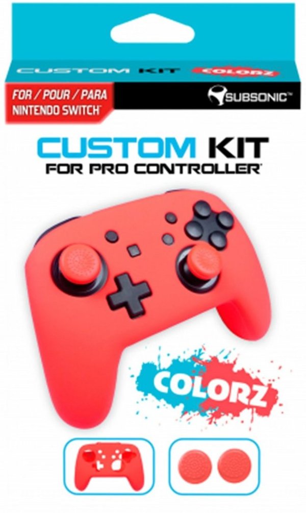 Subsonic Nintendo Switch Custom Kit COLORZ Rot