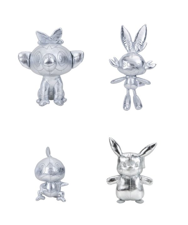 Pokémon 25. Jubiläum Select Plüschfiguren Silber Version 20 cm - Hopplo