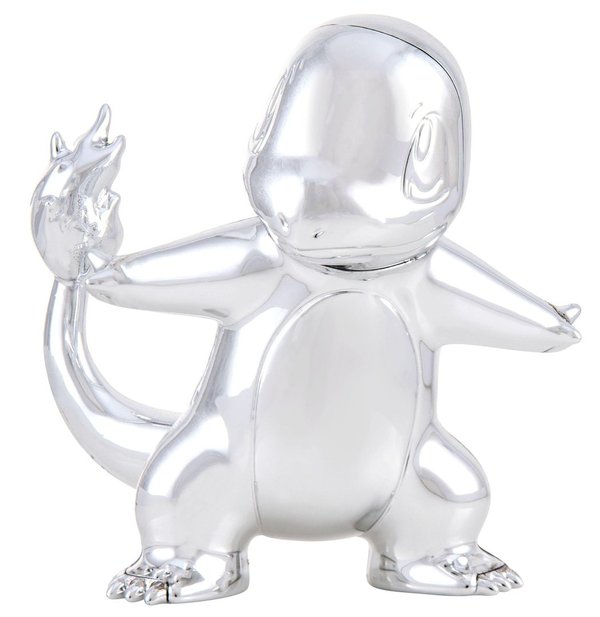 Pokémon 25. Jubiläum Select Battle Minifiguren Silber Version 7 cm - Glumanda