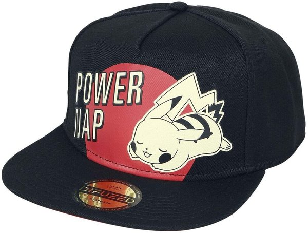 Pokemon Baseball Cap Snapback - Power nap Pikachu