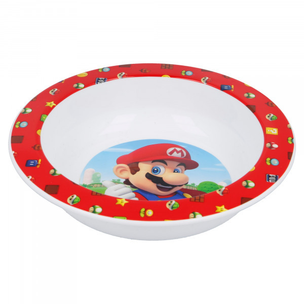 Super Mario Kunststoff Teller für Kinder