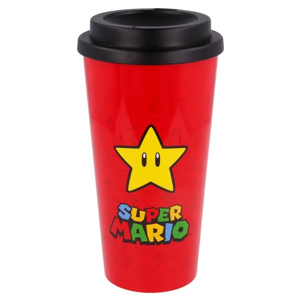 Super Mario Coffee-To-Go-Becher Rot 520 ml