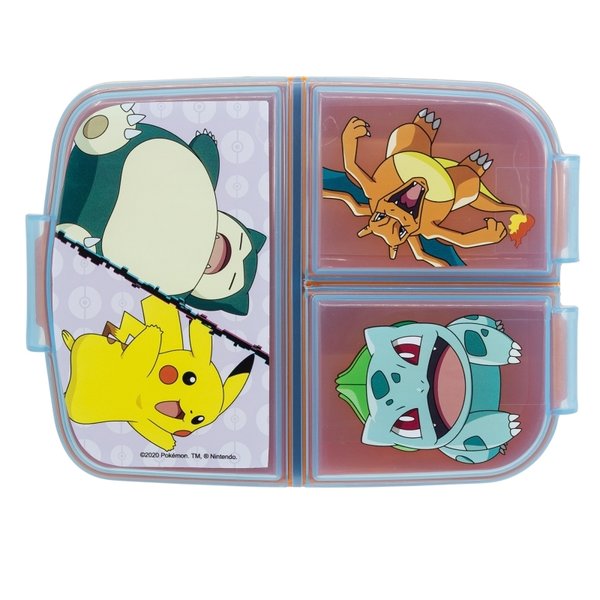 Pokemon Brotdose - 3 Fächer Sandwichbox