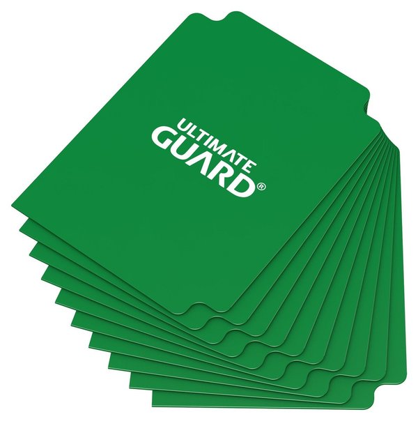 10 Kartentrenner Standardgröße - Grün