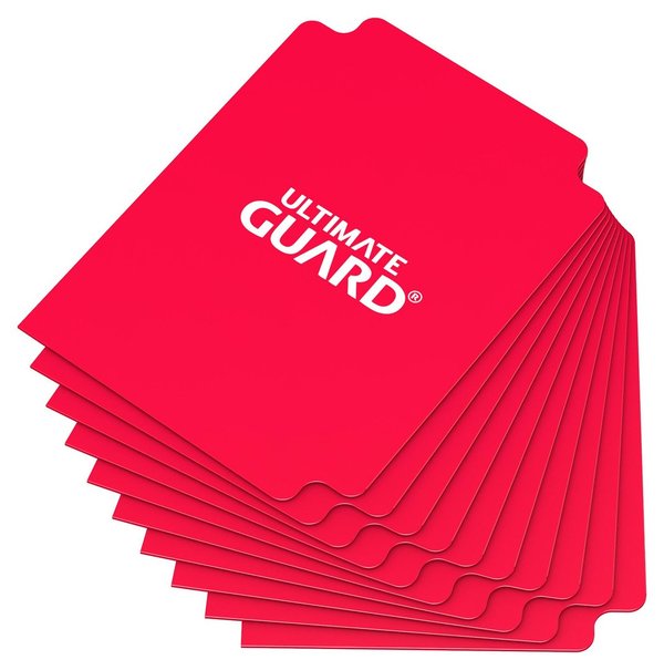 10 Kartentrenner Standardgröße - Rot