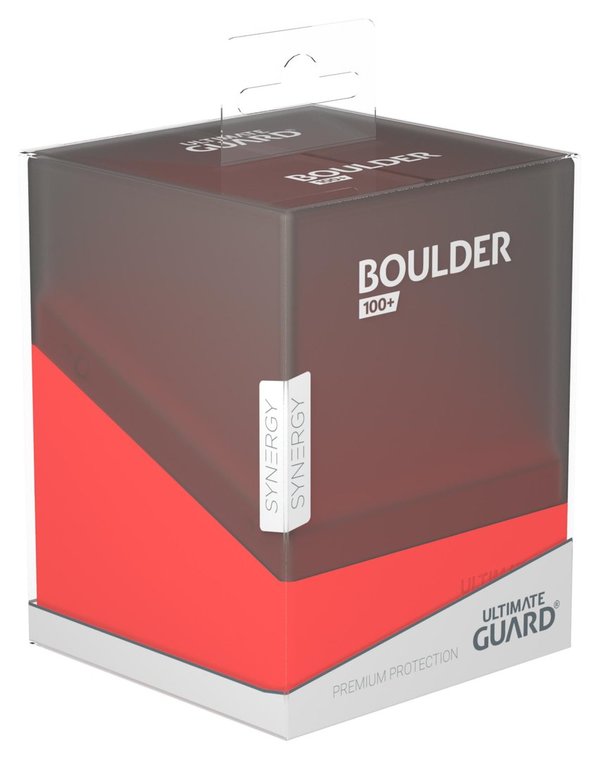 Boulder Deck Case 100+ Standardgröße - Schwarz/Rot