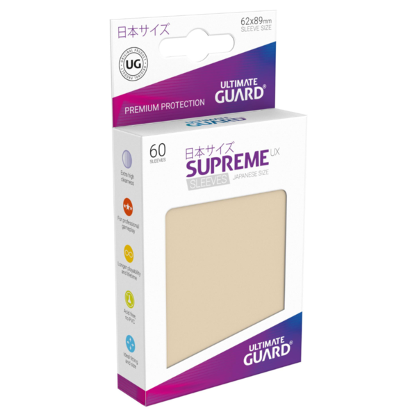 60 Supreme Sleeves Japanische Größe UX Sand
