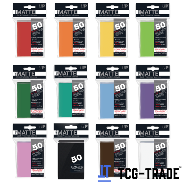 Ultra Pro 50 Sleeves Pro-Matte Non-Glare verschiedene Farben zur Auswahl