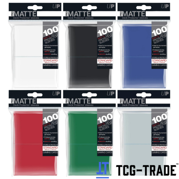 PRO-Matte Standard 100 Deck Protector Sleeves verschiedene Farben zur Auswahl