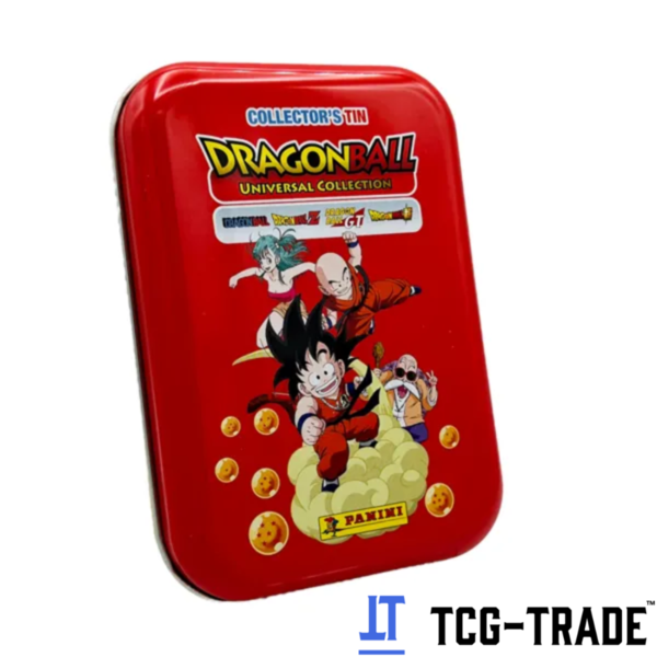 Dragon Ball Universal Trading Cards Pocket Tin Box mit 3 Packs - Rot